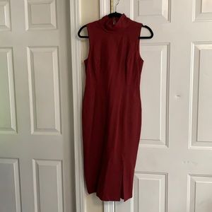 Maroon cocktail dress